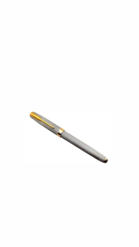 Silver & Black with Golden Finish Pen