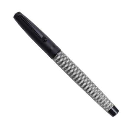 Executive Silver Mesh Grip Roller Pen