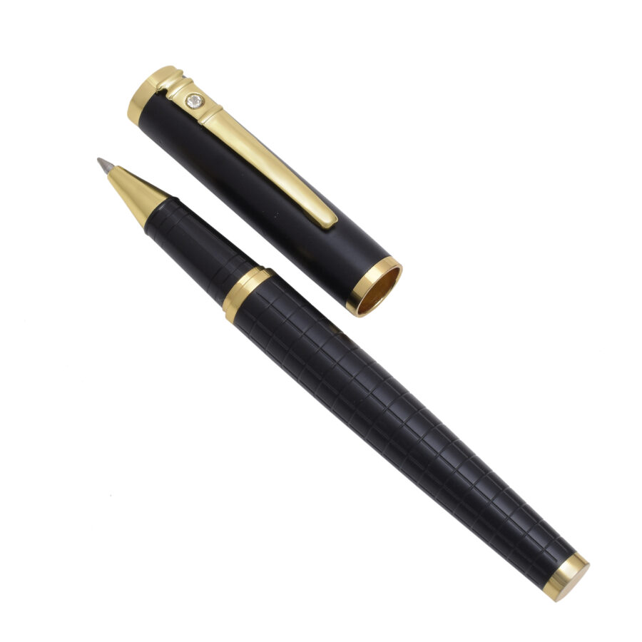 Black & Gold Premium Executive Roller Pen - Image 2