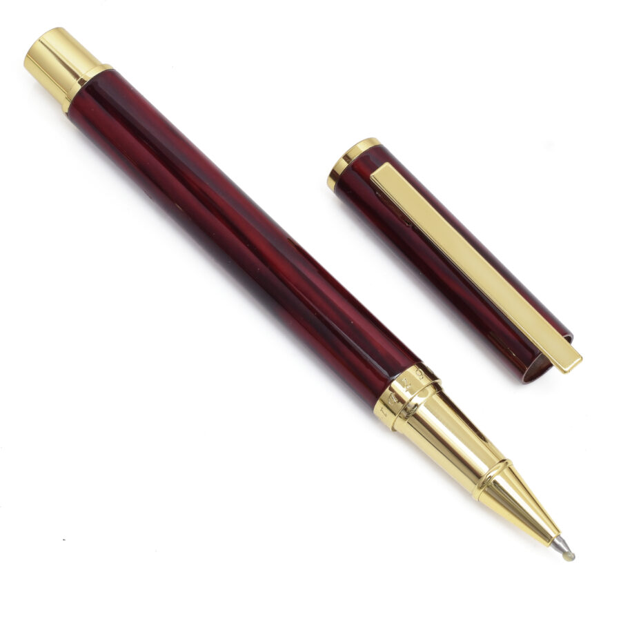 Classic Maroon & Gold Luxury Ball Pen - Image 2