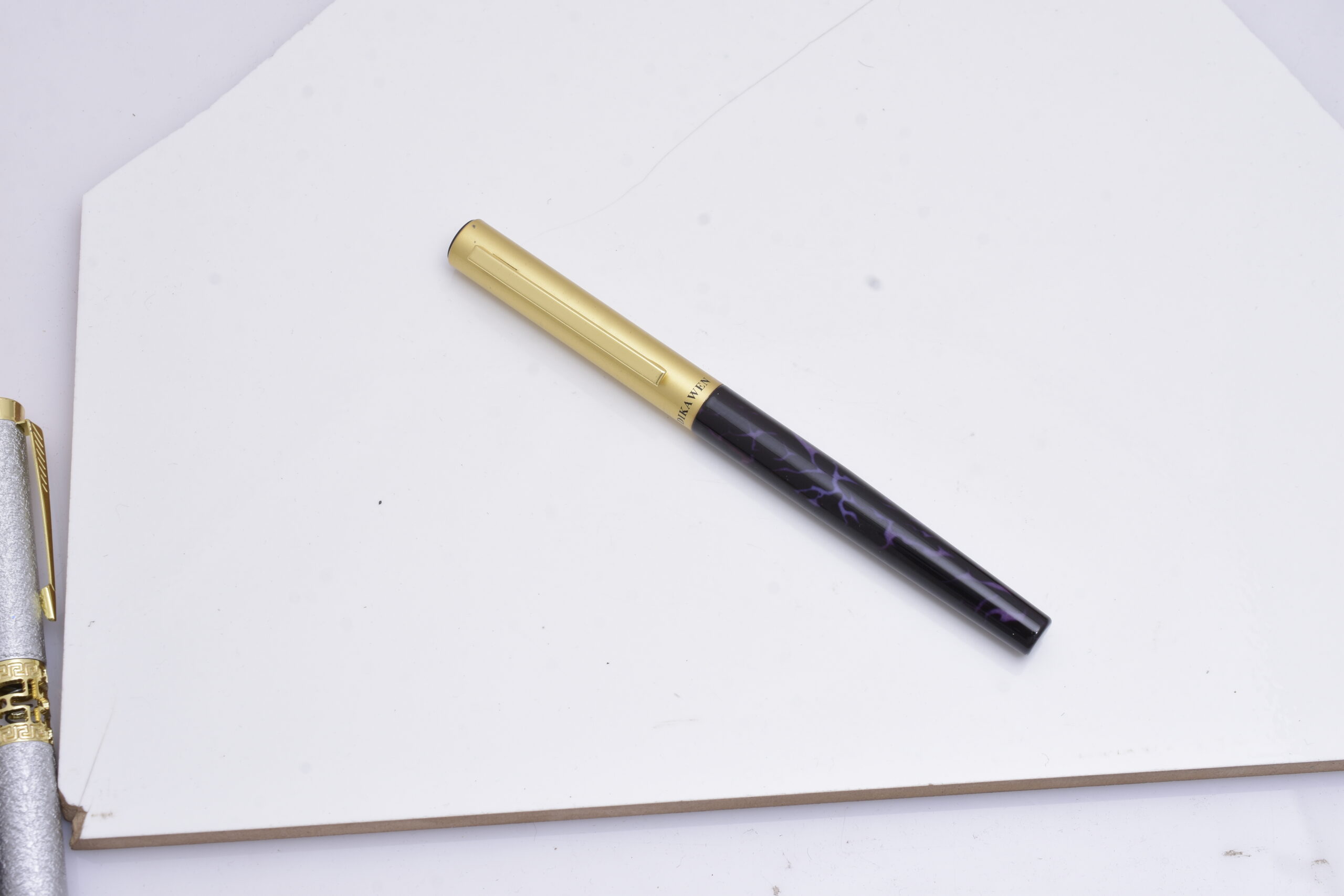 Gold and Purple Patterned Pen - Image 3