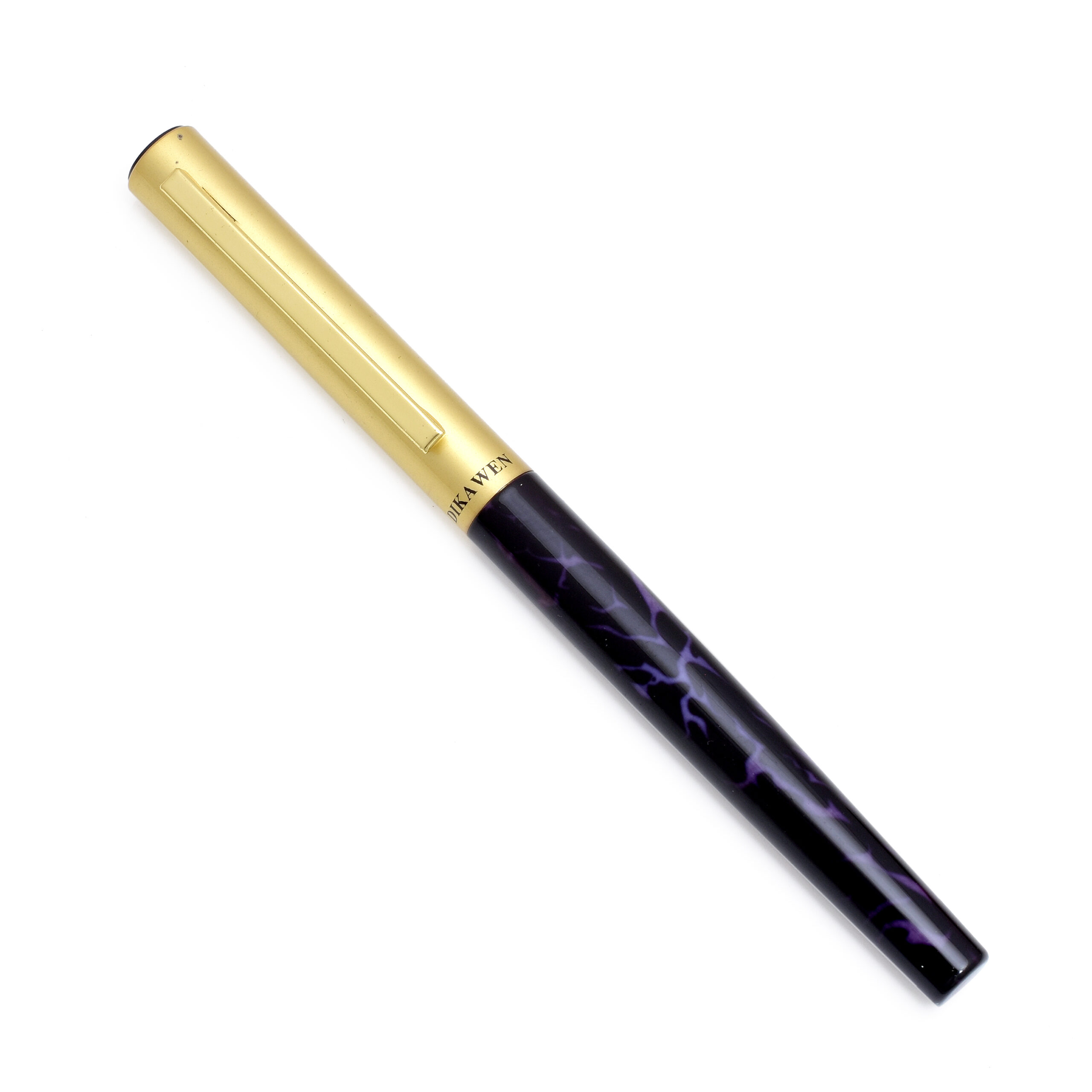 Gold and Purple Patterned Pen