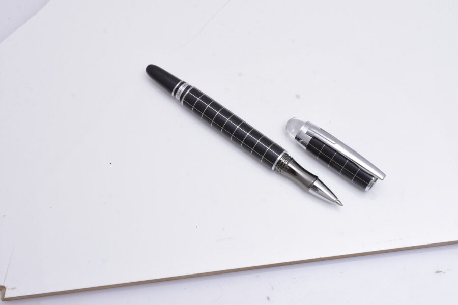 Silver Grid Executive Roller Ball Pen - Image 3