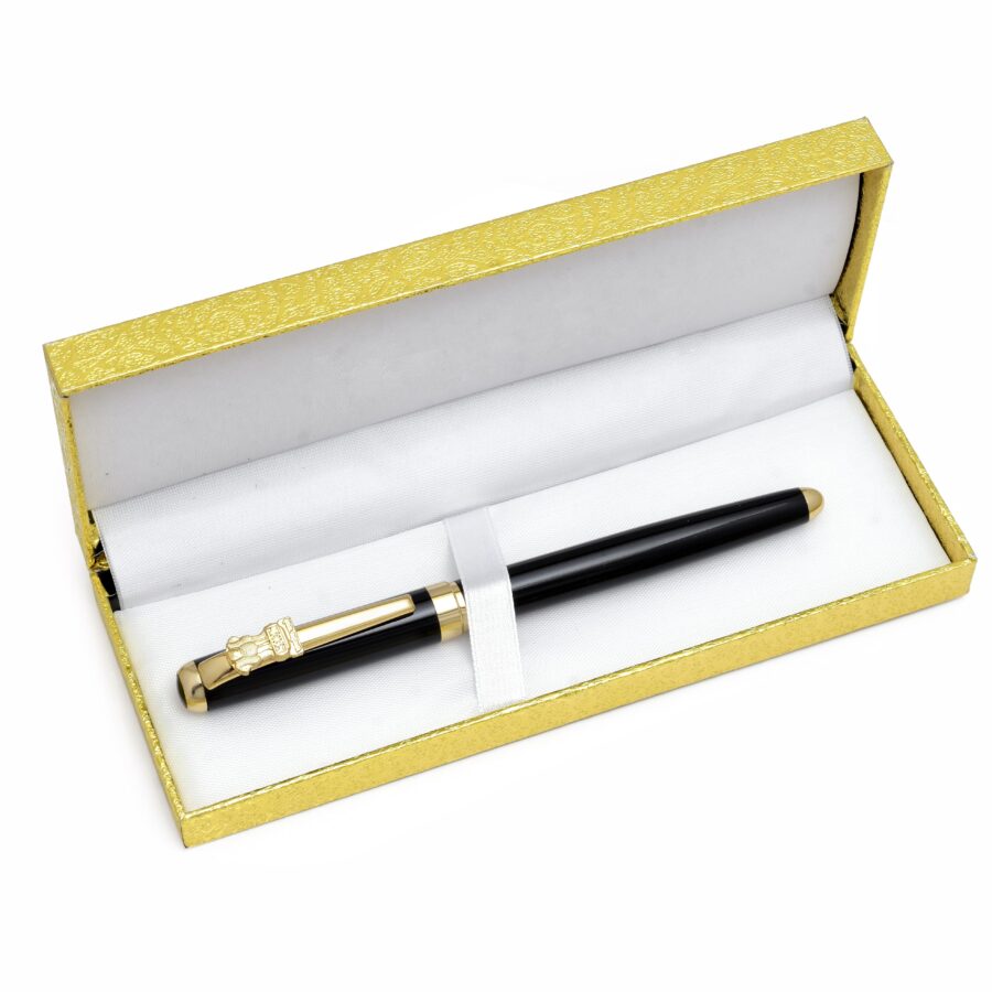 Black and Golden Chrome Finish Pen - Image 2